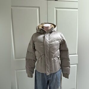 Talula Metallic champagne colour Puffer Jacket